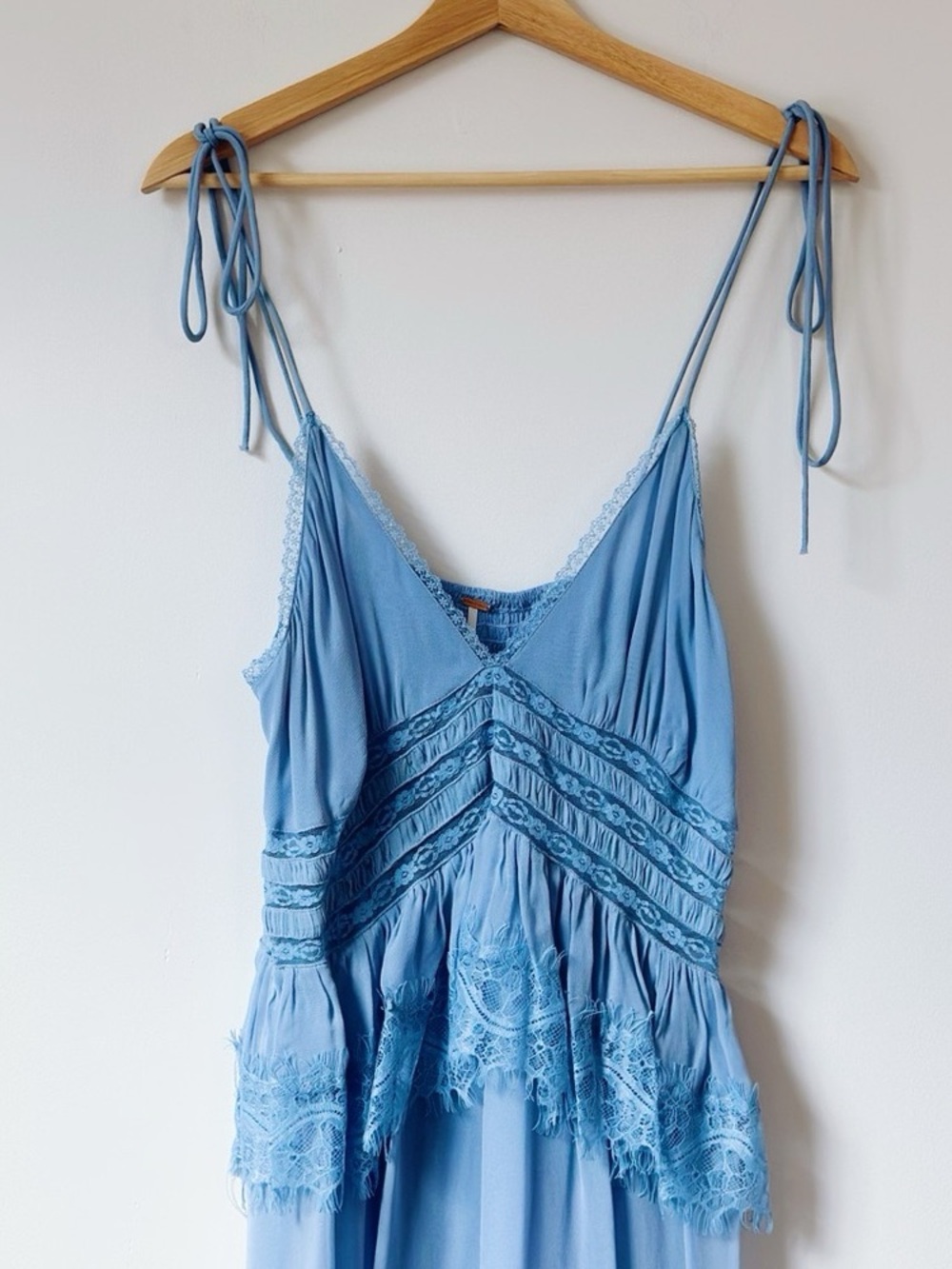 Free People Intimately x Revolve Kiki Slip in Chambray Blue - Picture 5 of 10